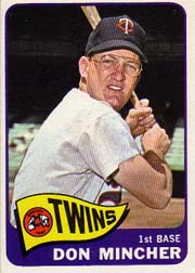 1965 Topps Baseball Cards      108     Don Mincher